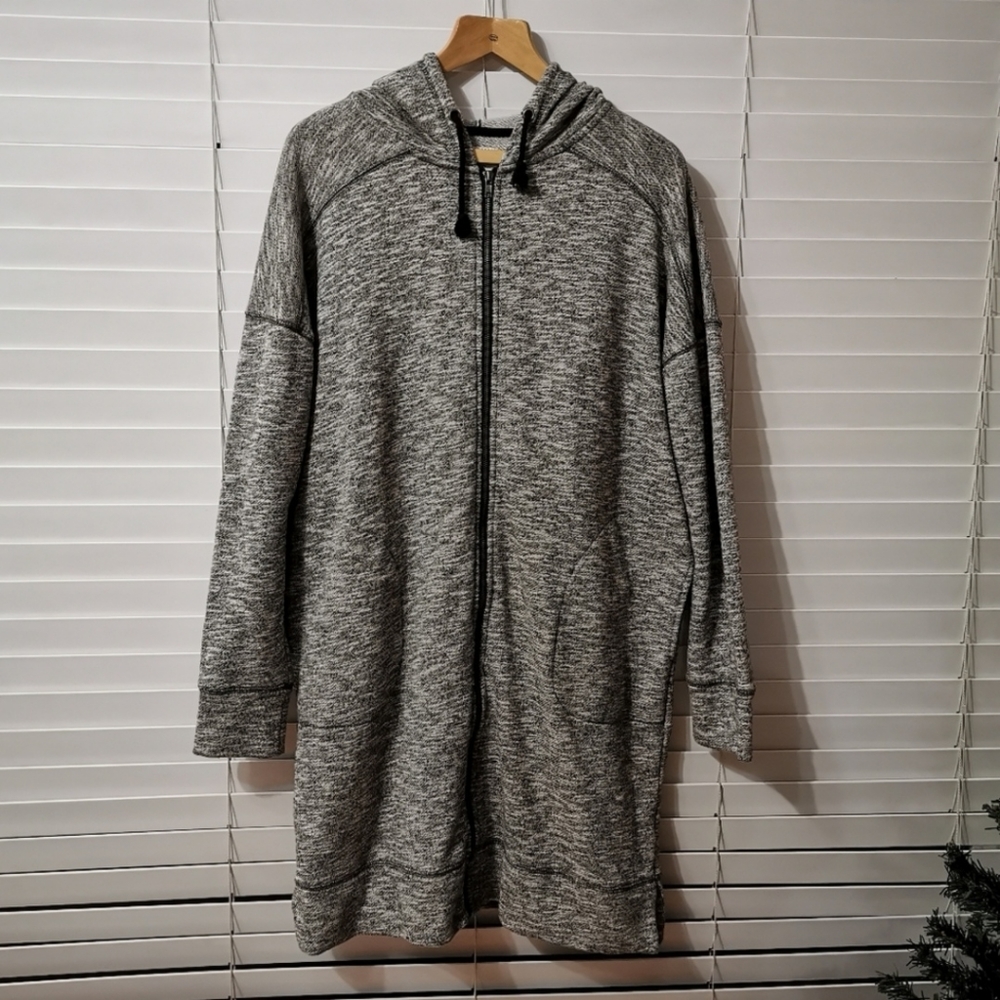 Paper Label Hoodie Cardigan